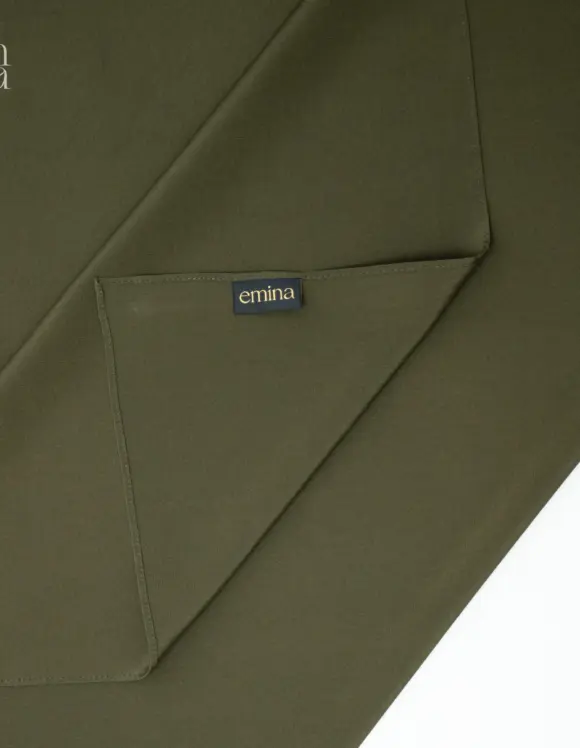 Damen Seidenschal in Olive – edler Look aus 100% reiner Seide für den Alltag