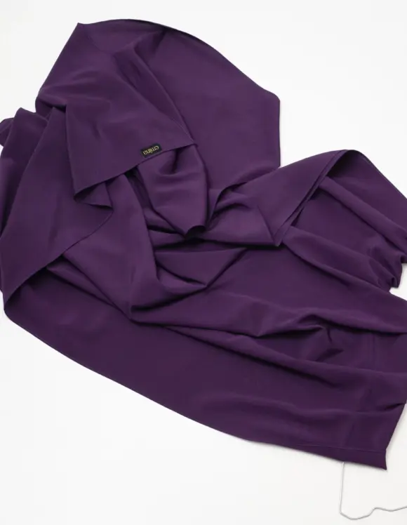 Damen Seidenschal violett – luxuriöser Look für jeden Tag, aus echter Seide